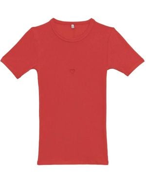 Baserange ラウンドネック Tシャツ - レッド