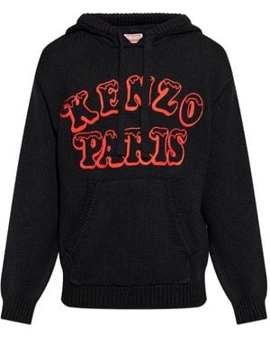 KENZO ロゴ パーカー - ブラック