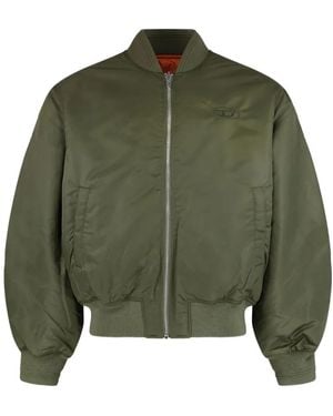 DIESEL Reversible Bomber Jacket - Green