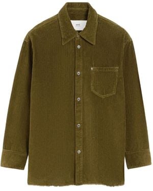 Ami Paris コーデュロイ シャツ - グリーン