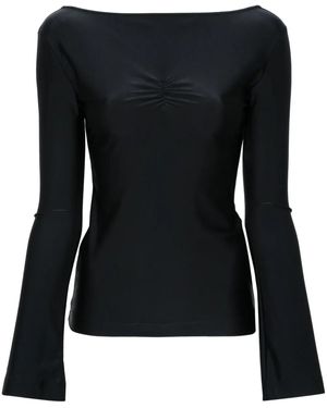 ALAINPAUL Top Con Ricamo - Nero