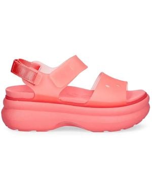 Crocs™ Perforated Platform Sandals - Pink
