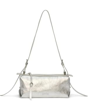 MSGM Cylinder Strap Shoulder Bag - White