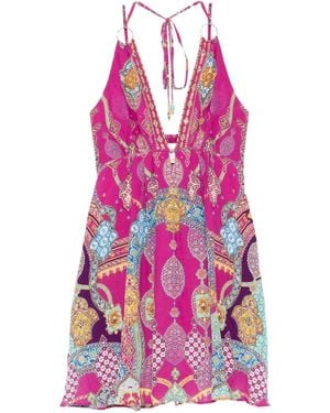 CAMILLA Concubines, Sultans & Courtiers Mini Dress - Pink