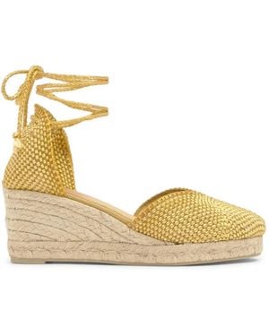 Castañer Espadrilles Cora Con Zeppa - Metallizzato