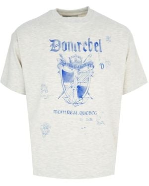 DOMREBEL Dominus Crest Printed T-Shirt - White