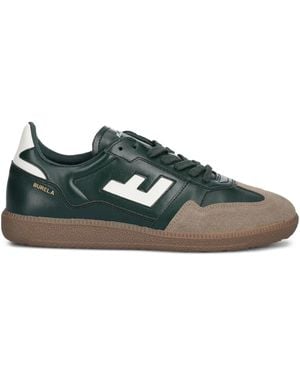 Flamingos Suede-Panel Leather Sneakers - Green