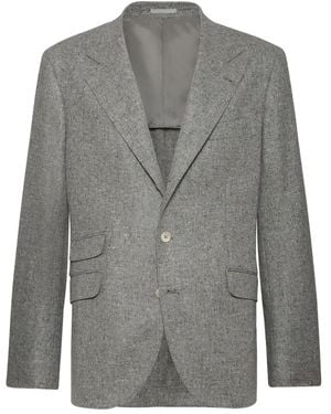 Brunello Cucinelli Deconstructed Cavallo Blazer - Grey