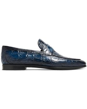 Magnanni Loafer mit geprägter Struktur - Blau