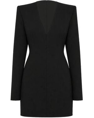 Wardrobe NYC Mini-Jurk Met V-Hals - Zwart