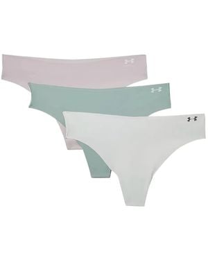 Under Armour Pack de tres tangas con logo - Blanco