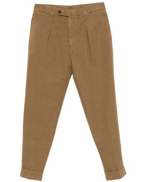 Berwich Pleated-Front Pants - Natural
