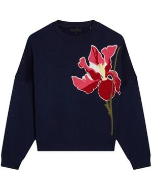 Ted Baker Jersey Sanderr Con Aplique Gráfico - Azul