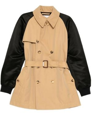McQueen Belted Double-Breasted Coat - Natural