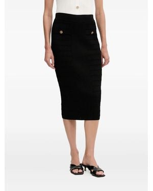 Guess Ribbed-Knit Skirt - Black