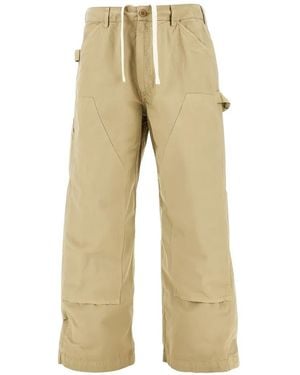 Roy Rogers Drawstring Cargo Pants - Natural
