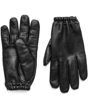 Our Legacy Gants Rider En Cuir - Noir