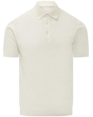 FILIPPO DE LAURENTIIS Shortsleeved Polo-Shirt - White