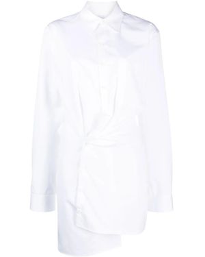 Off-White c/o Virgil Abloh Asymmetrisches Hemdkleid - Weiß