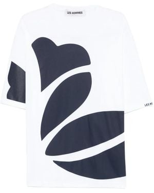 Les Hommes T-Shirt À Imprimé Graphique - Blue