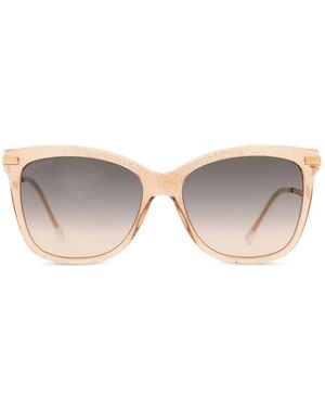 Jimmy Choo Zonnebril Met Cat-Eye Montuur - Naturel