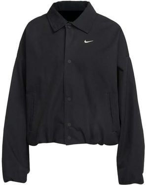 Nike Buttoned Cinched Jacket - Black