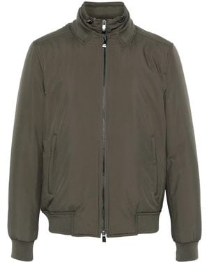 Corneliani Hooded Bomber Jacket - Green