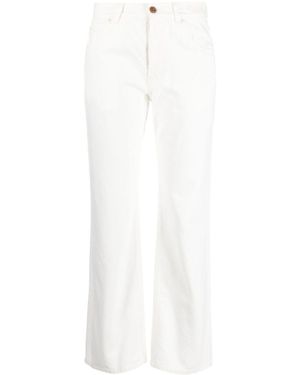 Chloé Fuego Cropped Bootcut Jeans - White