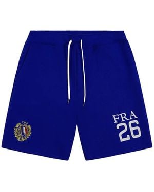 Polo Ralph Lauren France Double-Knit Shorts - Blue