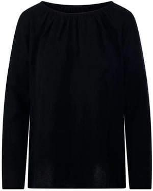 Allude Blusa Con Arricciatura - Nero