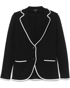 Giorgio Armani Single-Breasted Blazer - Black