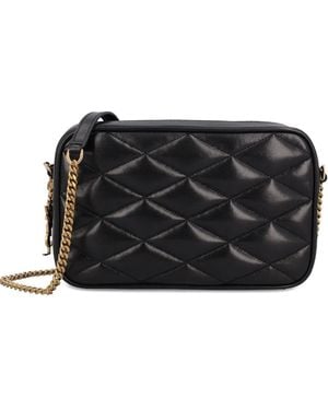 Saint Laurent Quilted Shoulder Bag - Black