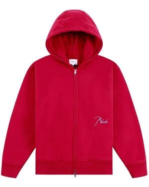 Rhude Classique 2 Logo-Embroidered Full-Zip Hoodie
