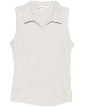J.Lindeberg Leah Sleeveless Polo Top - White