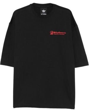 Willy Chavarria X Adidas Logo-Print Cotton T-Shirt - Black