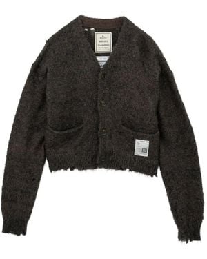 Maison Mihara Yasuhiro Distressed Hem Jumper - Black