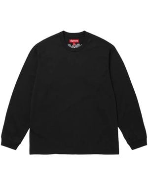 Supreme Intarsia Long-Sleeve T-Shirt - Black