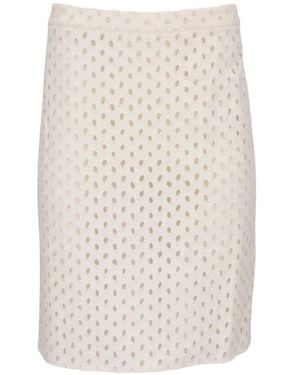 Tom Ford Eyelet-Embroidered Mini Skirt - White