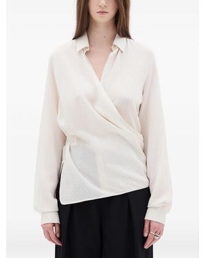 Ann Demeulemeester Alba Asymmetric Wrap Shirt - White