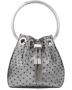 Jimmy Choo Micro Bon Bon Mini Bag - Grey