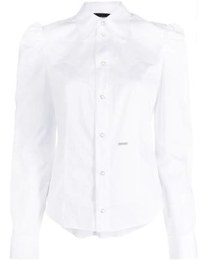 DSquared² Long-Sleeve Button-Up Shirt - White