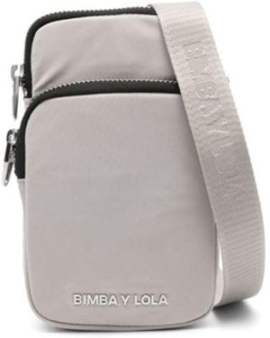 Bimba Y Lola Logo-Lettering Cross Body Bag - Metallic