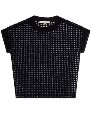 Kith Rhea Crochet-Knit T-Shirt - Black