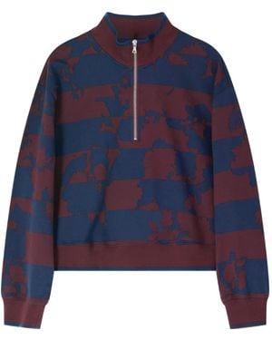 Dries Van Noten Sudadera Estampada - Azul