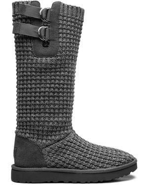 UGG Classic Solene Tall "Charcoal" Boots - Black