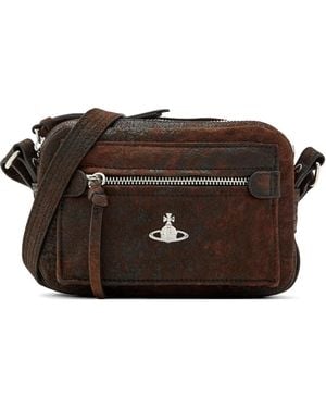 Vivienne Westwood Strukturierte Kuriertasche - Braun
