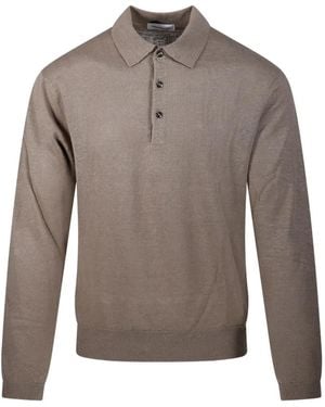 Diana Studio Poloshirt Mit Knopfleiste - Grau