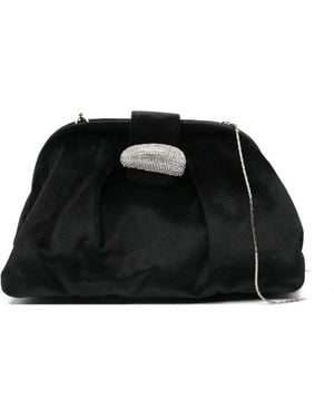 Twentyfourhaitch Verzierte Clutch - Schwarz