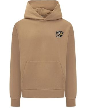 Barrow Hoodie Met Print - Bruin