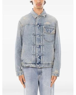 CYCLE Veste En Jean Roby À Effet Usé - Bleu